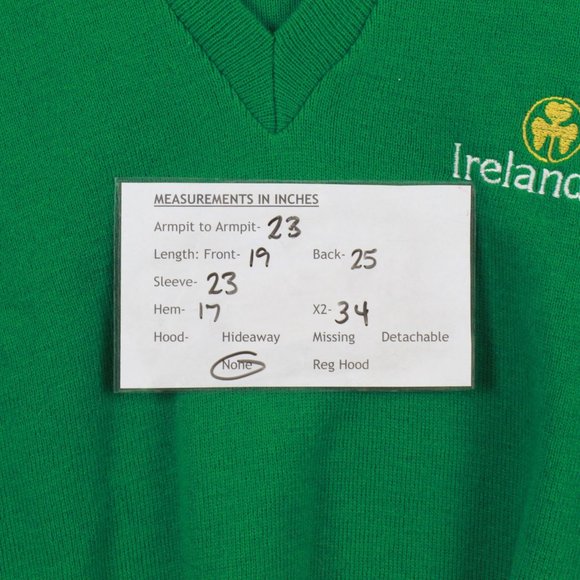 Vintage Traditional Craft Green V Neck Knitwear Pullover Sweater Size 38/40 - Picture 9 of 9